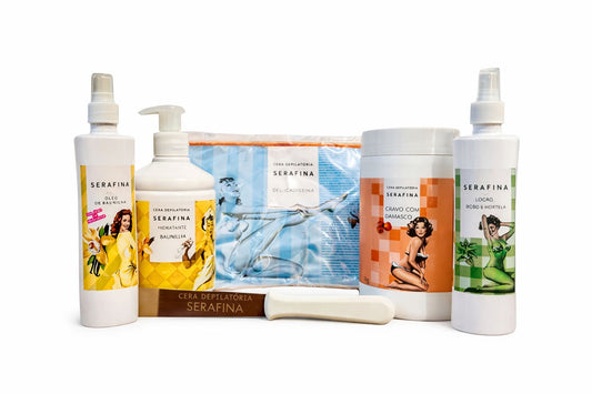 KIT START CERA EM BARRA DELICADÍSSIMA (HARD WAX) E CERA EM POTE CRAVO COM DAMASCO (STRIP WAX)