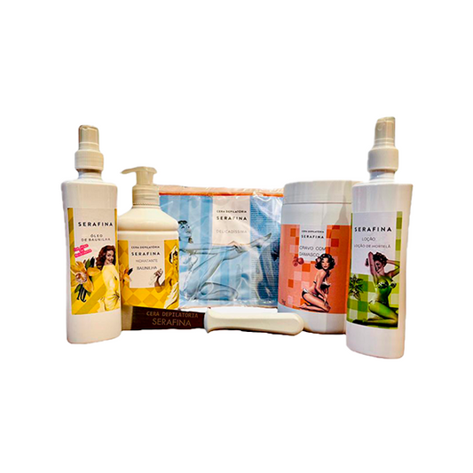 KIT START CERA EM BARRA DELICADÍSSIMA (HARD WAX) E CERA EM POTE CRAVO COM DAMASCO (STRIP WAX)